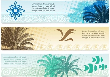 Beach Banners - Free vector #373365